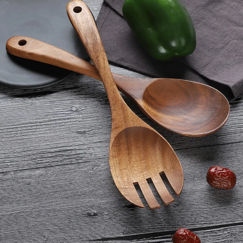 Cuillères bois salade | Ma tasse en bois