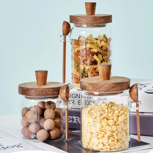 Bocaux en verre | Ma tasse en bois