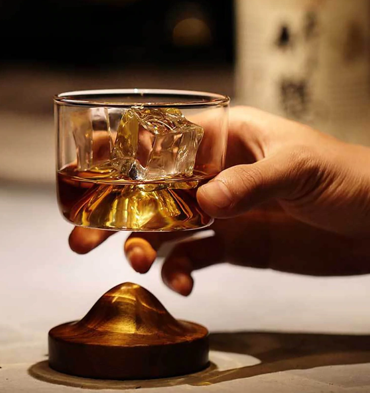 Glas Whisky Dekoration | Meine Holztasse