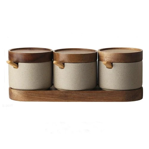 Gewürzdose Keramik & Holz | Meine Holztasse