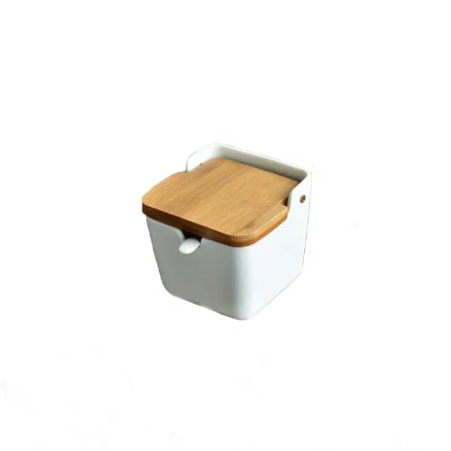 Boîte à épices Bois et Porcelaine