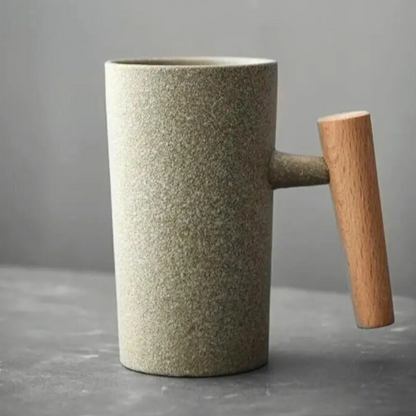 Tasse céramique fait main | Ma tasse en bois