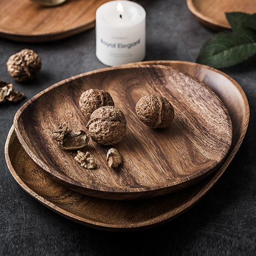 Assiette bois design Acacia | Ma tasse en bois