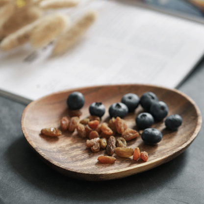 Assiette en bois Ovale