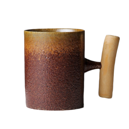 Mug design rouille céramique | Ma tasse en bois