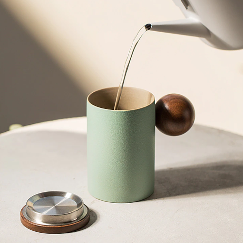 Mug bleu premium | Ma tasse en bois
