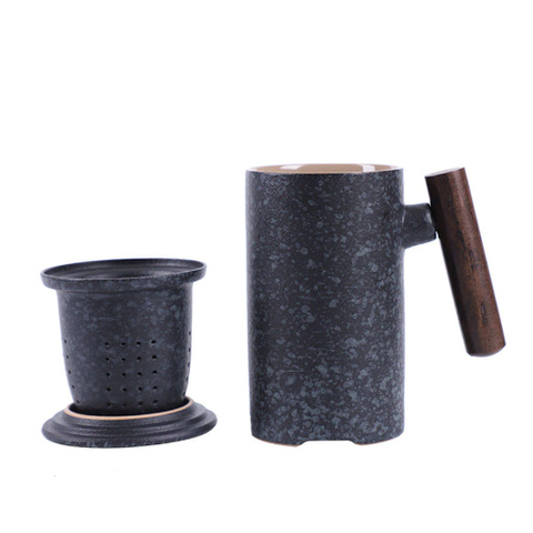 Mug infuseur thé décoration | Ma tasse en bois