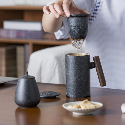 Mug thé infuseur | Ma tasse en bois