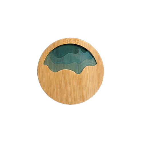 Set De 8 Sous-Verres En Bois D'Acacia Naturel – Rond Élégant Avec Support Et Décapsuleur Magnétique
